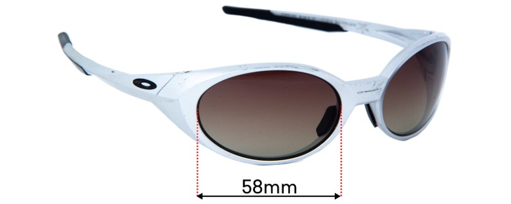 Sunglass Fix Replacement Lenses for Oakley OO9438 Eye Jacket Redux - 58mm  Wide